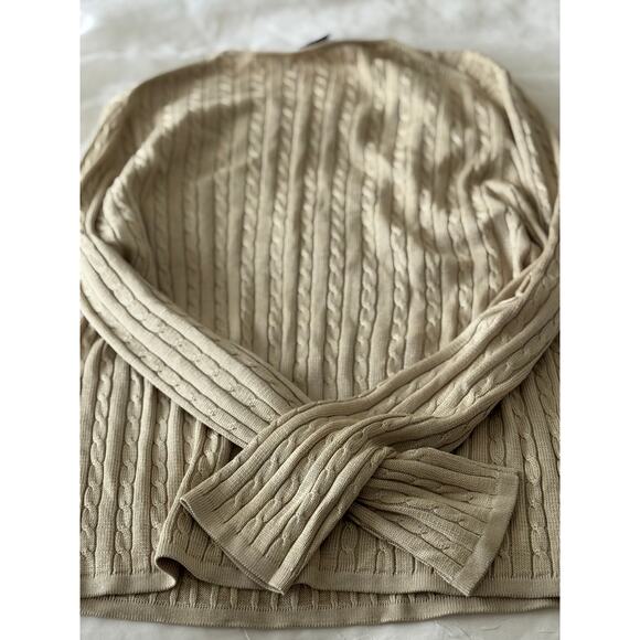 Vintage Belford 100% Silk Cable Knit Sweater Made in Hong Kong - Picture 2 of 6